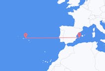 Flights from Terceira Island, Portugal to Ibiza, Spain
