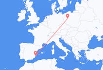 Vluchten van Alicante, Spanje naar Poznań, Polen