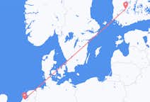 Loty z Tampere, Finlandia z Amsterdam, Holandia
