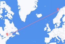 Flights from Montreal, Canada to Leknes, Norway