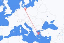 Flyreiser fra Syros, Hellas til Berlin, Tyskland