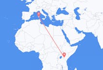 Flights from Nairobi to Cagliari