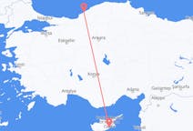 Flyreiser fra Zonguldak, Tyrkia, til Larnaka, Tyrkia