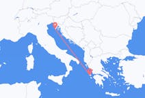 出发地 克罗地亚出发地 普拉目的地 希腊Kefallinia的航班