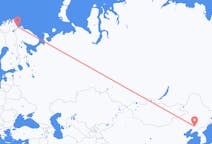 Vluchten van Shenyang naar Kirkenes