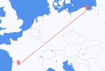 Flyreiser fra Gdansk, Polen til Bergerac, Frankrike