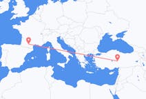 出发地 土耳其出发地 開塞利目的地 法国图卢兹的航班