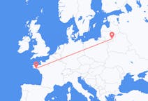 Fly fra Lorient til Vilnius