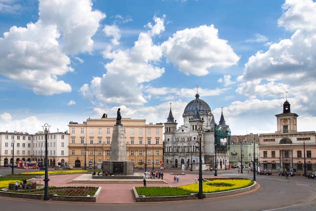 Photo of freedom Square, main square in Lodz.