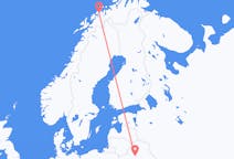 Vuelos desde Tromsö, Noruega a Minsk, Bielorrusia