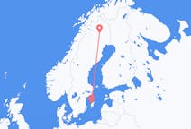 Vluchten van Gällivare naar Visby