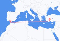 出发地 摩洛哥出发地 丹吉尔目的地 土耳其安塔利亚的航班