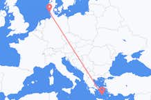 Flyreiser fra Westerland, Tyskland til Santorini, Hellas