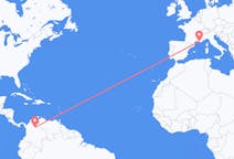 Flyrejser fra Bucaramanga, Colombia til Marseille, Frankrig