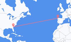 Flyg från Savannah, USA till La Coruña, Spanien