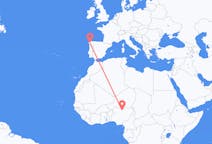 Flyg från Kano, Nigeria till Santiago de Compostela, Spanien