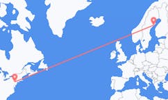 Flyrejser fra Allentown, USA til Umeå, Sverige