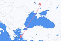 Vluchten van Dnipro naar Ikaria