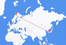 Flyreiser fra Takamatsu, Japan til Kiruna, Sverige