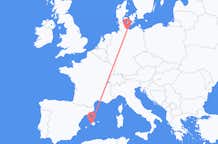 Flyreiser fra Lübeck, Tyskland til Palma, Spania