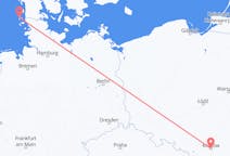Flyreiser fra Kraków, Polen til Westerland, Tyskland