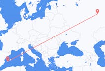 Flyg från Kazan, Ryssland till Ibiza, Spanien
