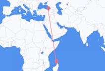เที่ยวบิน จาก Nosy Be, มาดากัสการ์ ไปยัง แอร์ซินจัน, ตุรกี