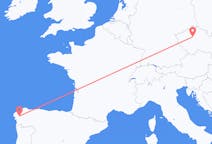 Flyg från Prag till Santiago de Compostela