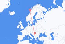 เที่ยวบิน จาก Sandnessjøen, นอร์เวย์ ไปยัง คราลเจโว, เซอร์เบีย