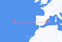 Flights from Ibiza, Spain to Graciosa, Portugal