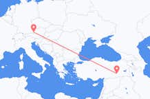 Flyrejser fra Diyarbakir til Salzburg