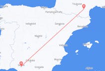 Flyg från Carcassonne, Frankrike till Sevilla, Spanien