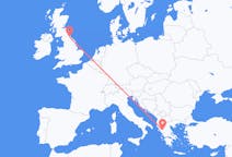 Flights from Ioannina, Greece to Durham, England, the United Kingdom