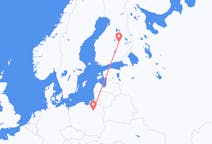 Vluchten van Szymany, provincie Szczytno naar Kuopio