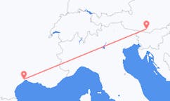 Loty z Klagenfurt am Wörthersee, Austria do Montpellier, Francja
