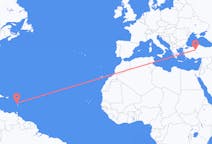 Flyrejser fra Sankt Joseph Sogn, Dominica til Ankara, Tyrkiet