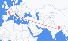 Flyg från Durgapur, Indien till Rodez, Frankrike