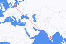 Flights from Madurai to Gdańsk