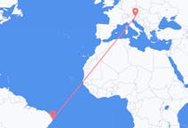 Flyreiser fra Recife, Brasil til Klagenfurt, Østerrike