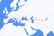 Flights from Aksu City, China to Bordeaux, France