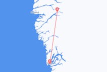 グリーンランドのから カンゲルルスアク、グリーンランドのへ ヌークフライト
