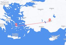 Vols depuis la ville de Konya vers la ville de Naxos