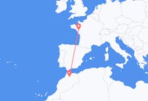 Flights from Fes, Morocco to Nantes, France