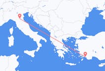 Flights from Dalaman in Turkey to Bologna in Italy