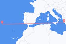 Flyreiser fra Santa Maria, Portugal til Zakynthos Island, Hellas
