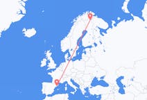 Flights from Barcelona in Spain to Ivalo in Finland
