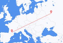 Flights from Kaluga, Russia to Toulouse, France