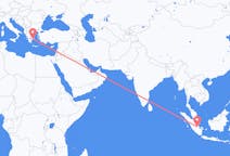 Flyrejser fra Jambi, Indonesien til Athen, Grækenland