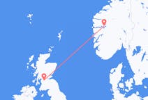 Flug frá Sogndal, Noregi til Glasgow, Skotlandi