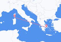 Vluchten van Figari naar Athene